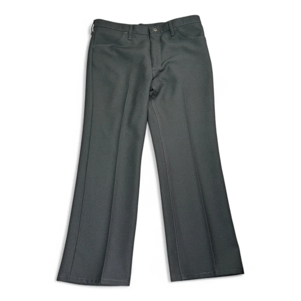 Wrangler Pants Mens 38x29 Black Wrancher Dress Jeans Cowboy Creased Western